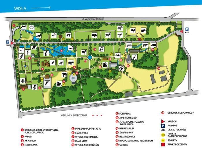 რუკა ვარშავის zoo